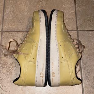 rare mustard mens air force 1s